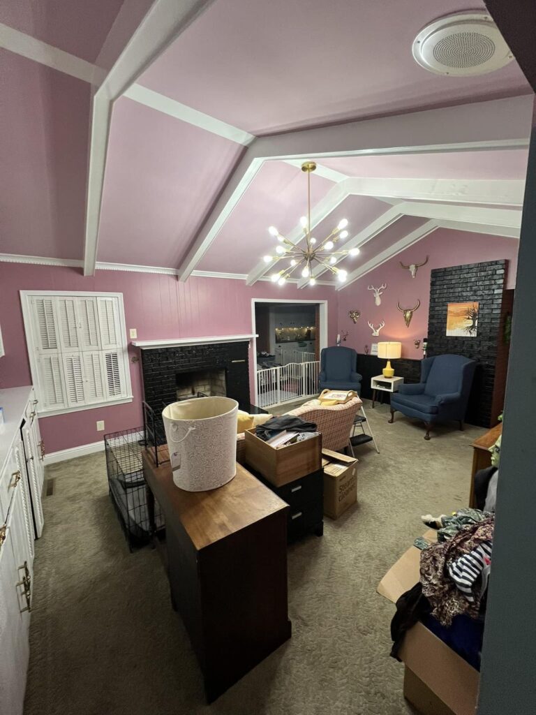 Victoria painters feature wall pink Victoria painters feature wall pink